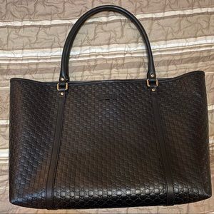 Authentic Black Gucci Handbag Gucci Tote Bag